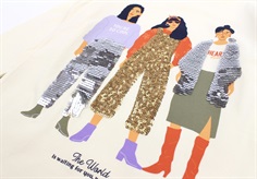 Name It buttercream bluse pailletter